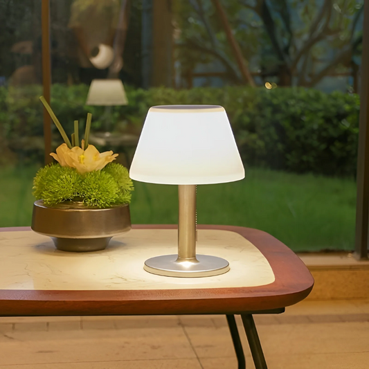 Solar Outdoor Table Lamp – LED Light for Garden or Patio